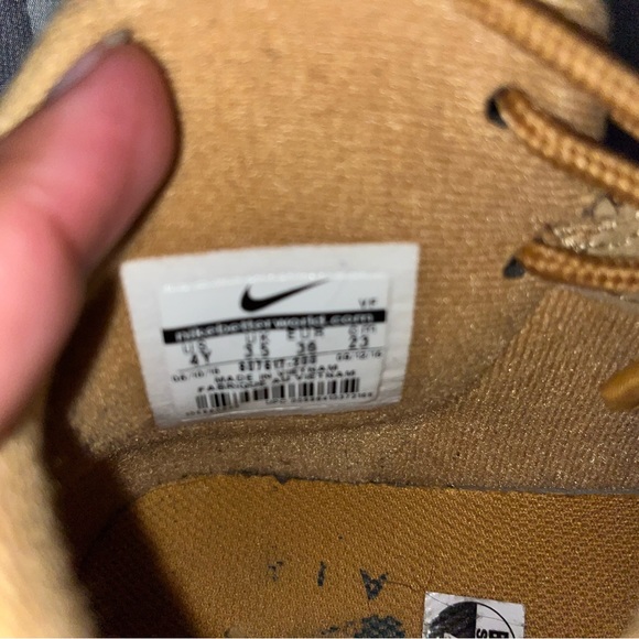 Used Hightop Khaki G-Nikes W/Straps. - Picture 5 of 6